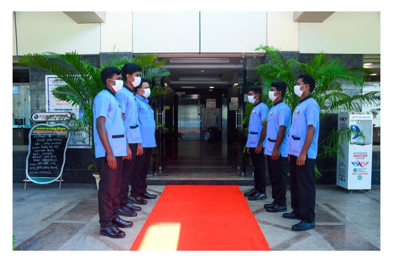 Hotel Sr Tiruchendur Tiruchchendūr Exterior foto